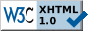Valid XHTML Icon