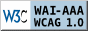 Level Triple-A conformance icon, W3C-WAI Web Content Accessibility Guidelines 1.0